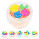 Kit Balde Castelo 300G Areia Cororidas Fundo Do Mar e Moldes