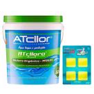 Kit Balde de Cloro 3x1 E 4 Pastilhas Ultra Gel 25g Atcllor