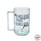 Kit Balde de Gelo 6 litros + Caneca de vidro 300 ml Especial Dia dos Pais Presente Uatt