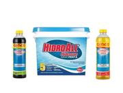 Kit Balde Hidrosan 2,5 kg Clarificante E Algicida Manutenção 1L