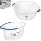 Kit Balde Oval 14 Litros Plástico Rodo Vassoura Bacia Limpeza Lavanderia Casa - Sanremo