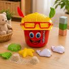 Kit Balde Peneira Infantil Plástico e Acessórios Cores Variadas Divertido Brincar Com Areia Praia Kit Balde Peneira Infantil Plástico e Acessórios Cores Variadas Divertido Brincar Com Areia Praia
