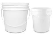Kit Baldes Plásticos 10L e 5L Brancos - 01un