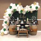 Kit Balloon Arch, 115 unidades de confetes de látex em ouro branco com acessórios