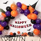 Kit Balloon Arch, 117 unidades de balões de látex, laranja, roxo Kit Balloon Arch, 117 unidades de balões de látex, laranja, roxo