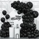 Kit Balloon Arch Balloons Togvu Black Balloons, 123 pacotes com guirlanda