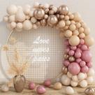 Kit Balloon Arch: balões de látex rosa rosa 76 unidades