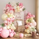 Kit Balloon Arch CROSSFINGERS rosa amarelo para decoração de festa