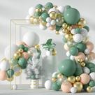 Kit Balloon Arch Garland 117 unidades de Macarons Pea Green Festival Kit Balloon Arch Garland 117 unidades de Macarons Pea Green Festival