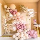 Kit Balloon Arch Garland, 129 unidades de balão de látex Macarons