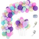 Kit Balloon Arch Garland, 158 unidades de látex de festa, cor de doces Kit Balloon Arch Garland, 158 unidades de látex de festa, cor de doces