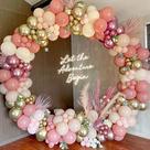 Kit Balloon Arch Garland, 92 unidades de balão de látex em ouro rosa