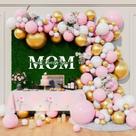 Kit Balloon Arch Garland Beaumode rosa branco 160 unidades