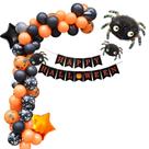Kit Balloon Arch Garland Spider 64 unidades de papel alumínio de látex para festas