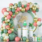 Kit Balloon Garland Arch, 110 unidades, verde sálvia e pêssego