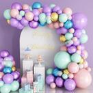 Kit Balloon Garland Arch 113 unidades de látex de macaron pastel