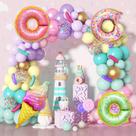 Kit Balloon Garland Arch, 125 unidades, tema de sorvete de donut