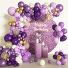 Kit Balloon Garland Arch Amandir 150 unidades roxo para festa