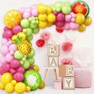 Kit Balloon Garland Arch, frutas tropicais, 108 unidades
