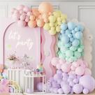 Kit Balloon Garland Arch GIHOO Pastel Macaron Rainbow 152 unidades