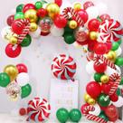 Kit Balloon Garland Arch GuassLee Christmas, pacote com 101