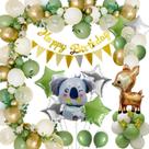 Kit Balloon Garland Arch Jungle Animal 66 unidades com tema de coala Kit Balloon Garland Arch Jungle Animal 66 unidades com tema de coala