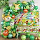 Kit Balloon Garland Arch Jungle Safari 81 unidades verdes