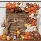 Kit Balloon Garland Arch Little Pumpkin, 152 unidades, decoração de outono Kit Balloon Garland Arch Little Pumpkin, 152 unidades, decoração de outono