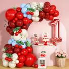 Kit Balloon Garland Arch Red Cherry 126 unidades de látex para eventos
