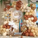Kit Balloon Garland Arch Retro Jungle 120 unidades de látex fosco