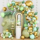Kit Balloon Garland Arch Theme Abacate Green Forest, 107 unidades