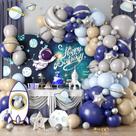 Kit Balloon Garland Arch Theme Astronaut, 111 unidades