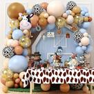 Kit Balloon Garland Arch Theme Farm Animal Theme 134 unidades