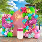 Kit Balloon Garland Arch Tropical Flamingo 140 unidades Kozee