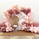 Kit Balloon Garland Captank Retro Pink Nude Macaron Pink