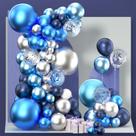 Kit Balloon Garland PartyWoo Blue Shades 130 unidades Kit Balloon Garland PartyWoo Blue Shades 130 unidades