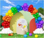 Kit Balloons Rainbow Balloon Arch, 412 unidades de látex, cores variadas