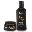 Kit Balm em Cera + Shampoo para Barba Black Barts Single Ron