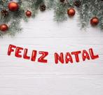 Kit Balões Balão Metalizado Vermelho De 37 Cm - Feliz Natal