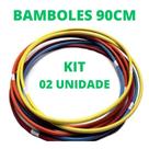 Kit Bambolês Infantil Exercicios Fitness Colorido 90cm Reforçado