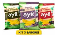 Kit Bananinha Ayê 250g Tradicional + Uva Passa + Ameixa