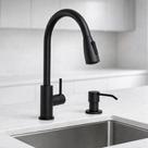 Kit Bancada Preta Fosca Torneira Monocomando com Dispenser Embutido Design Funcional para Uso Diário WESTING by BSMIX