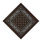 Kit Bandana Lenço Estampado Classica Unissex 55X55Cm Adulto Cor:marrom escuroKit:1PCS Kit Bandana Lenço Estampado Classica Unissex 55X55Cm Adulto Cor:marrom escuroKit:1PCS