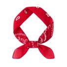 Kit Bandana Lenço Estampado Moda Unissex 55X55Cm Adulto Várias Cores Cor:vermelhoKit:1PCS