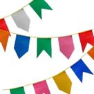 Kit Bandeirinha Festa Junina Colorida 50 Metros Arraiá
