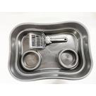 Kit Bandeja Gatos 2 Potes Com.+ Beb. + 1Pá Higiênica Kit Bandeja Gatos 2 Potes Com.+ Beb. + 1Pá Higiênica