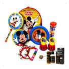 Kit Bandinha C/6 Instrumentos Infantis Mochila Phx Mickey + Polidor Rover Music