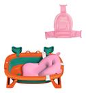 Kit Banheira De Bebê Dobrável Com Almofada E Rede De Apoio Infantil