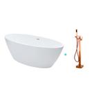 Kit Banheira Imersão Acrílico 170cm Rubi e Misturador Piso Monocomando Pingoo.Casa - Dourado Rose Kit Banheira Imersão Acrílico 170cm Rubi e Misturador Piso Monocomando Pingoo.Casa - Dourado Rose