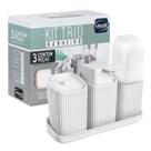 Kit Banheiro 3 Peças Lavabo Porta Algodão e Sabonete Líquido com Dispenser, Estojo Dental e Bandeja